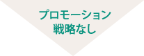 プロモーション戦略なし